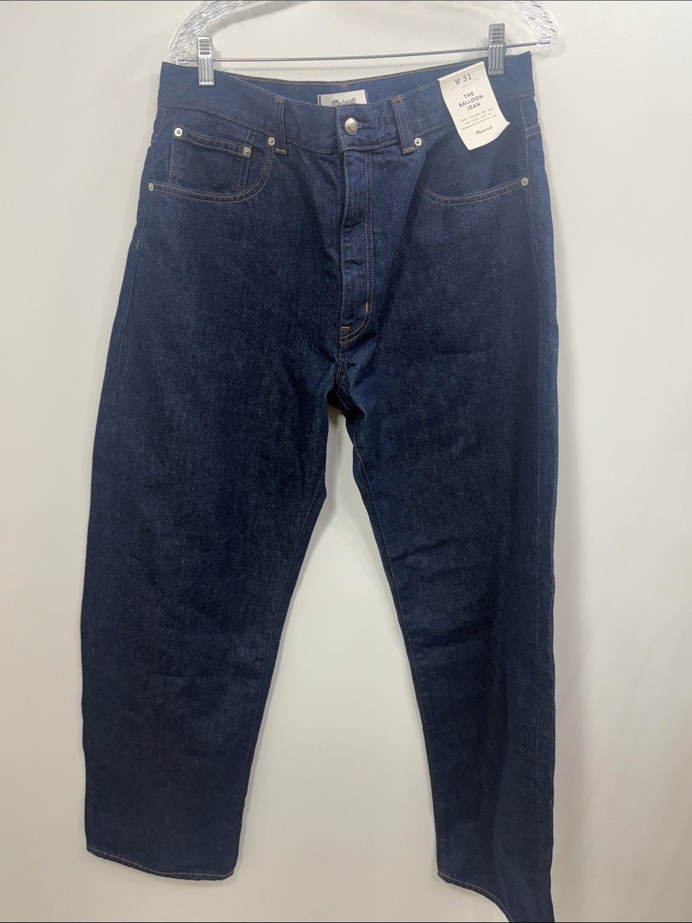 Madewell The Balloon Jean Dark Wash size31. NWT